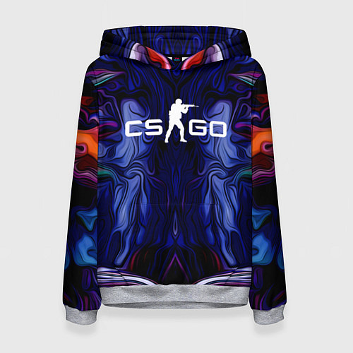Женская толстовка CS:GO Waves Skin / 3D-Меланж – фото 1