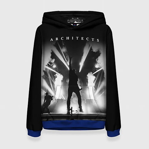 Женская толстовка Architects: Black Metal / 3D-Синий – фото 1