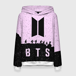 Толстовка-худи женская BTS Boys, цвет: 3D-белый