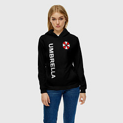 Толстовка-худи женская UMBRELLA CORP, цвет: 3D-черный — фото 2