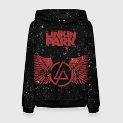 Толстовка-худи женская Linkin Park: Red Airs, цвет: 3D-черный