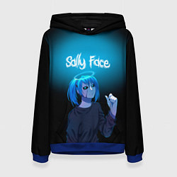 Толстовка-худи женская Sally Face, цвет: 3D-синий