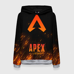 Толстовка-худи женская Apex Legends: Orange Flame, цвет: 3D-меланж