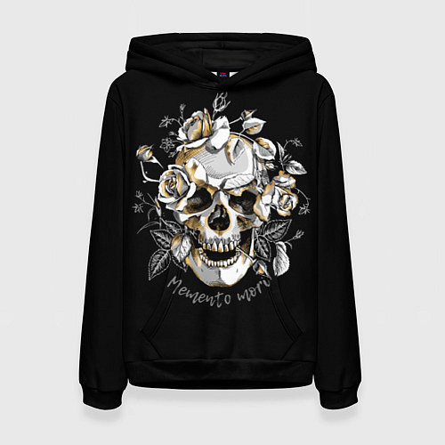 Женская толстовка Memento Mori / 3D-Черный – фото 1