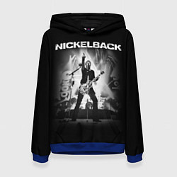 Толстовка-худи женская Nickelback Rock, цвет: 3D-синий