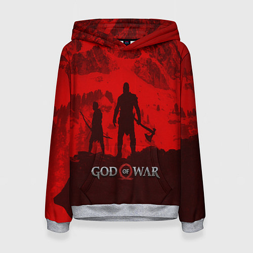Женская толстовка God of War: Blood Day / 3D-Меланж – фото 1