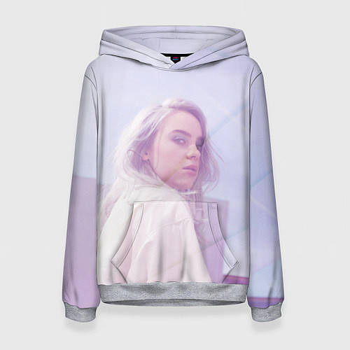 Женская толстовка Billie Eilish: Light Pink / 3D-Меланж – фото 1