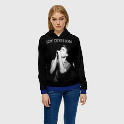 Толстовка-худи женская Joy Division, цвет: 3D-синий — фото 2