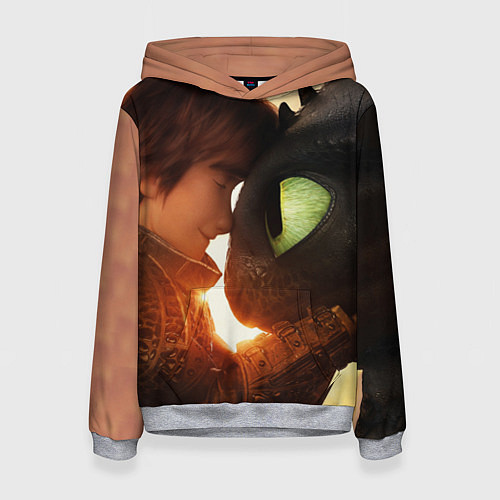 Женская толстовка Любовь фурии / 3D-Меланж – фото 1