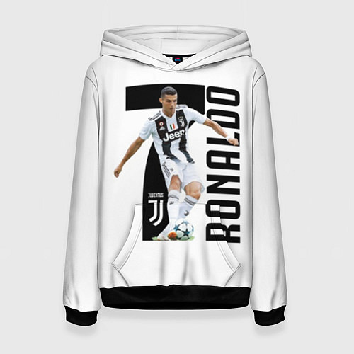 Женская толстовка Ronaldo the best / 3D-Черный – фото 1