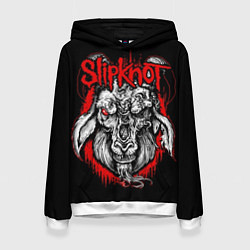 Толстовка-худи женская Slipknot: Devil Goat, цвет: 3D-белый