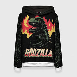 Женская толстовка Flame Godzilla