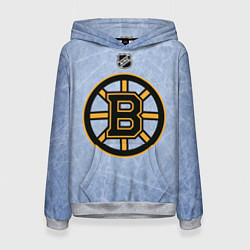 Толстовка-худи женская Boston Bruins: Hot Ice, цвет: 3D-меланж