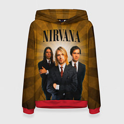 Толстовка-худи женская Nirvana, цвет: 3D-красный