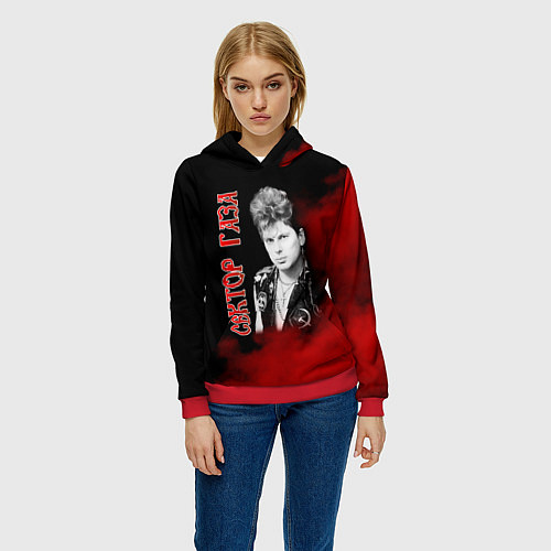 Женская толстовка Сектор Газа / 3D-Красный – фото 3