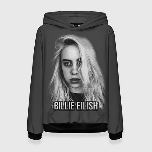 Женская толстовка BILLIE EILISH / 3D-Черный – фото 1