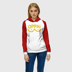 Толстовка-худи женская ONE PUNCH MAN, цвет: 3D-белый — фото 2