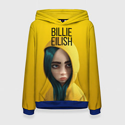 Толстовка-худи женская BILLIE EILISH: Yellow Girl, цвет: 3D-синий