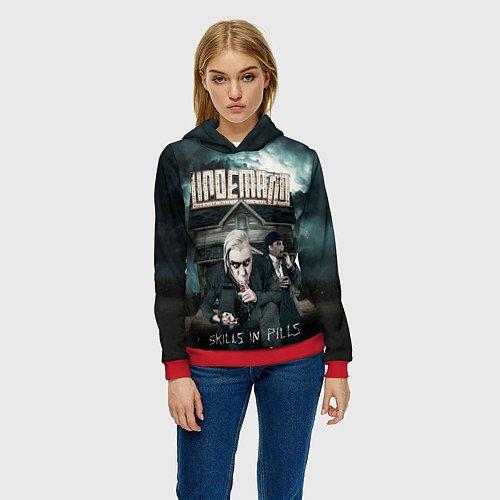 Женская толстовка LINDEMANN: Skills in Pills / 3D-Красный – фото 3