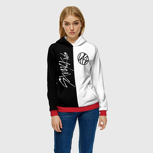 Женская толстовка Stray Kids / 3D-Красный – фото 3