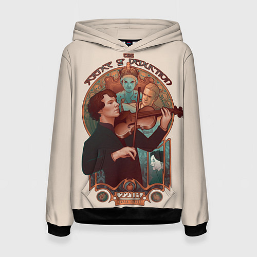 Женская толстовка Sherlock / 3D-Черный – фото 1