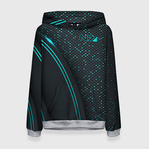 Женская толстовка Mass Effect N7 / 3D-Меланж – фото 1