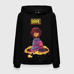 Толстовка-худи женская UNDERTALE FRISK, цвет: 3D-черный