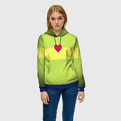Толстовка-худи женская UNDERTALE CHARA, цвет: 3D-синий — фото 2