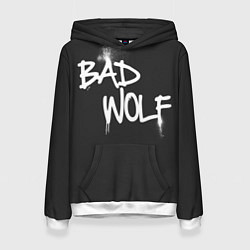 Толстовка-худи женская Bad Wolf, цвет: 3D-белый