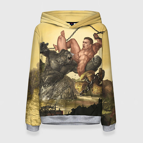 Женская толстовка Aniki Fight Art / 3D-Меланж – фото 1