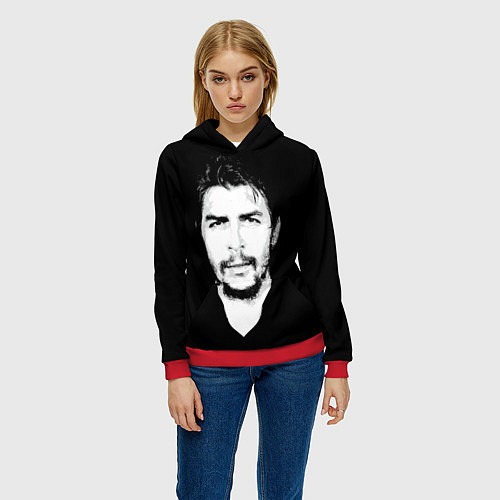 Женская толстовка Че Гевара / 3D-Красный – фото 3