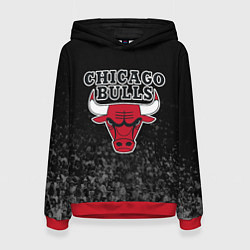 Толстовка-худи женская CHICAGO BULLS, цвет: 3D-красный