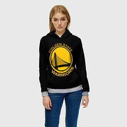 Толстовка-худи женская GOLDEN STATE WARRIORS, цвет: 3D-меланж — фото 2