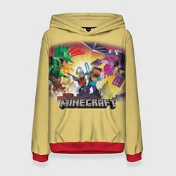 Толстовка-худи женская MINECRAFT, цвет: 3D-красный