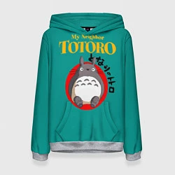 Толстовка-худи женская Totoro, цвет: 3D-меланж