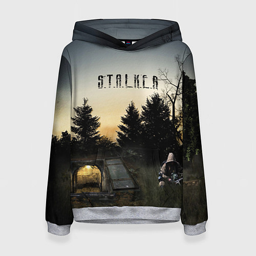 Женская толстовка СТАЛКЕР 1 / 3D-Меланж – фото 1