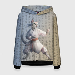 Женская толстовка Karate cat