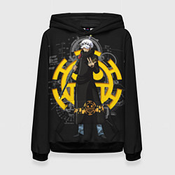 Толстовка-худи женская One Piece, цвет: 3D-черный