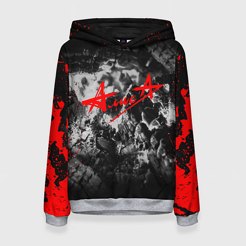 Женская толстовка АлисА / 3D-Меланж – фото 1