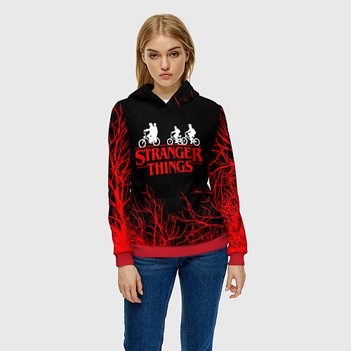 Женская толстовка STRANGER THINGS / 3D-Красный – фото 3