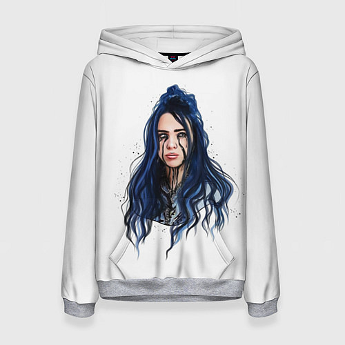 Женская толстовка BILLIE EILISH / 3D-Меланж – фото 1