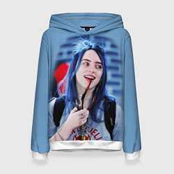 Толстовка-худи женская BILLIE EILISH, цвет: 3D-белый