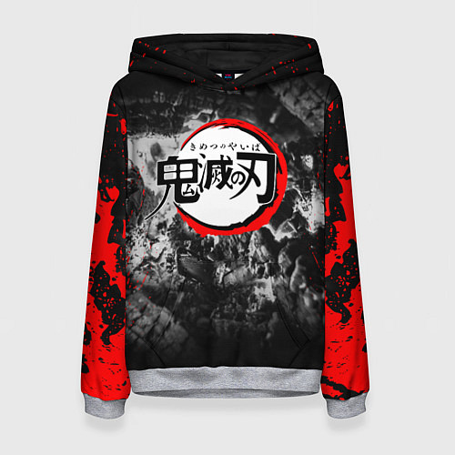 Женская толстовка KIMETSU NO YAIBA / 3D-Меланж – фото 1