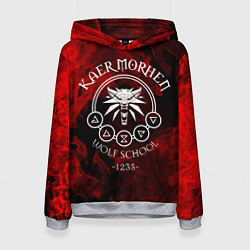 Толстовка-худи женская ВЕДЬМАК, цвет: 3D-меланж