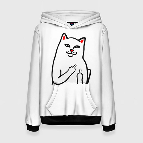 Женская толстовка Meme Cat / 3D-Черный – фото 1