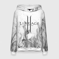 Толстовка-худи женская LINEAGE 2, цвет: 3D-белый