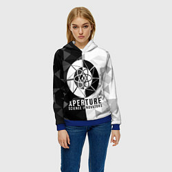 Толстовка-худи женская PORTAL, цвет: 3D-синий — фото 2