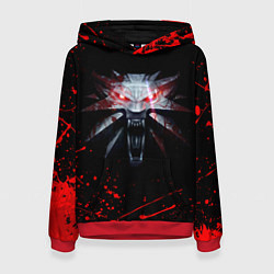 Толстовка-худи женская ВЕДЬМАК, цвет: 3D-красный