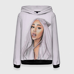 Толстовка-худи женская Ariana Grande Ариана Гранде, цвет: 3D-черный