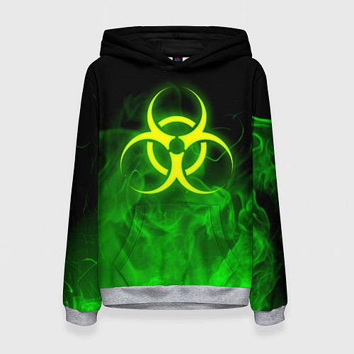 Женская толстовка BIOHAZARD / 3D-Меланж – фото 1